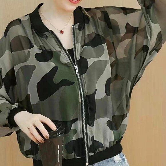 𝐂𝐀𝐌𝐎 𝐏𝐑𝐈𝐍𝐓 𝐁𝐀𝐓𝐖𝐈𝐍𝐆 𝐒𝐋𝐄𝐄𝐕𝐄 𝐉𝐀𝐂𝐊𝐄𝐓 - Picture 1 of 6